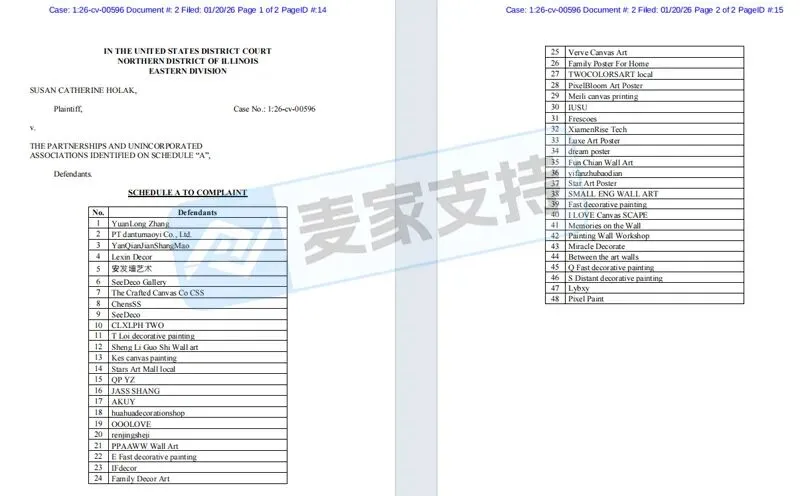 6-cv-00596，keith律所代理超现实拼贴画跨境维权，48店TRO冻结风险将至！"