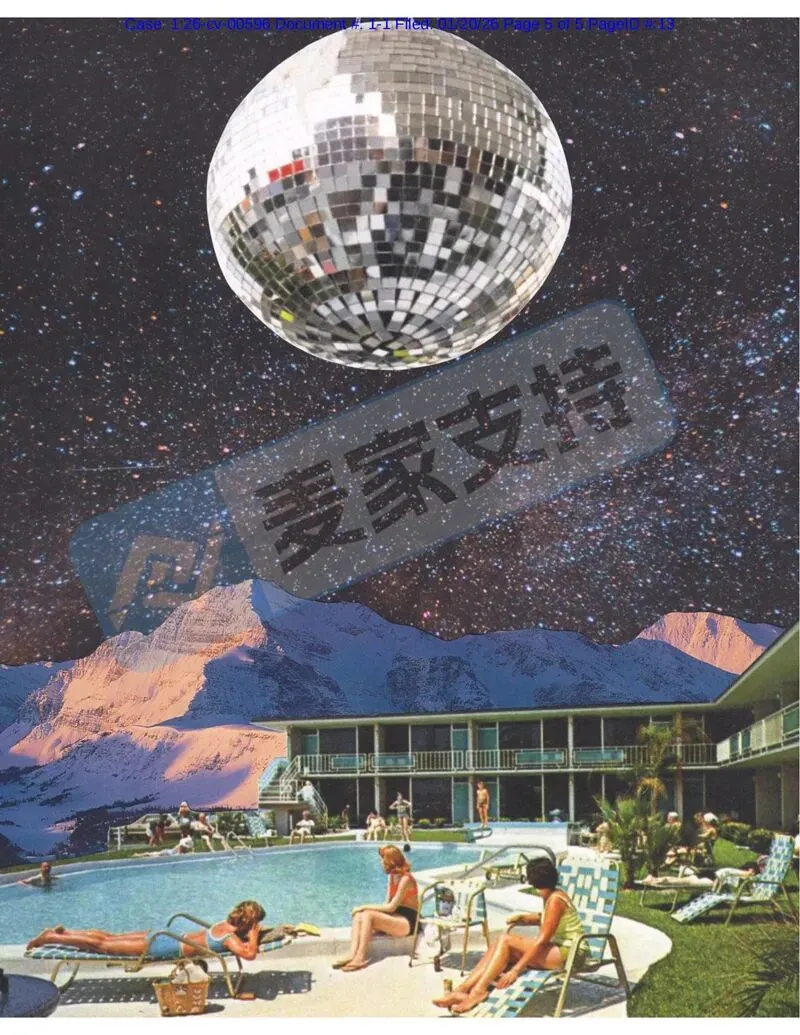 6-cv-00596，keith律所代理超现实拼贴画跨境维权，48店TRO冻结风险将至！"