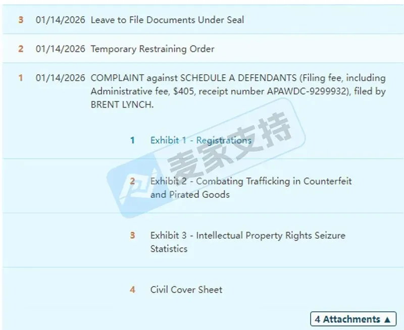 6-cv-00079，已申请TRO冻结！Brent