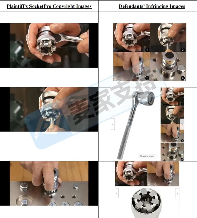 6-cv-00652，五金类卖家速看！Socketpro可调节扳手套筒维权归来，248店涉案"