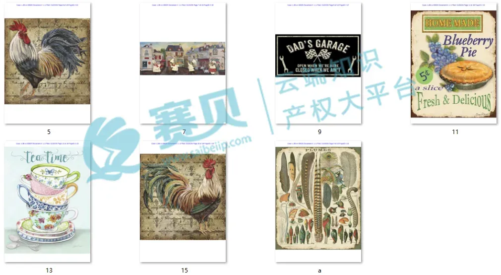 【26-cv-625、656】Jean Ann Plout作为高频维权主体,其31张核心版权图覆盖品类广,侵权卖家极易“踩雷”,切勿抱有侥幸心理。