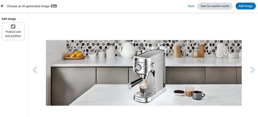 将 AI 图像保存到创意素材