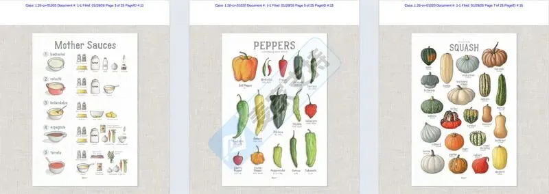 6-cv-01020，食物插画变TRO侵权炸弹！200店被Keith律所盯上，你的链接还安全吗？"