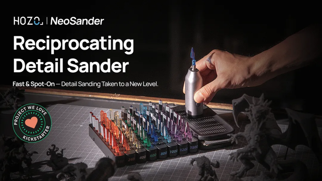 NeoSander: Mini Electric Reciprocating Detail Sander by HOZO Design. Co. —  Kickstarter