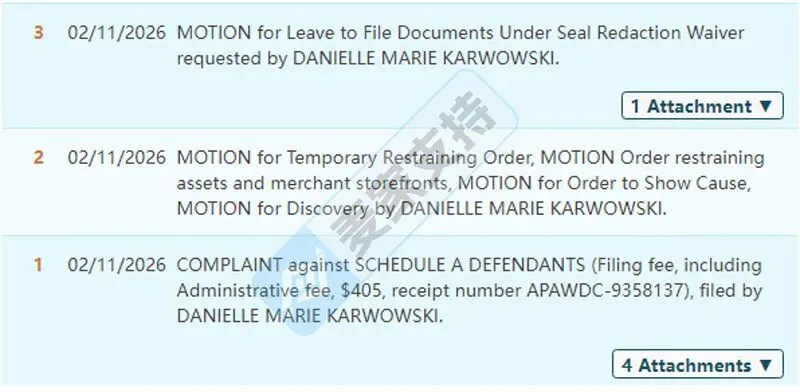 6-cv-00249,keith律所新案来袭,38个跨境店铺被诉,TRO冻结风险需警惕!"