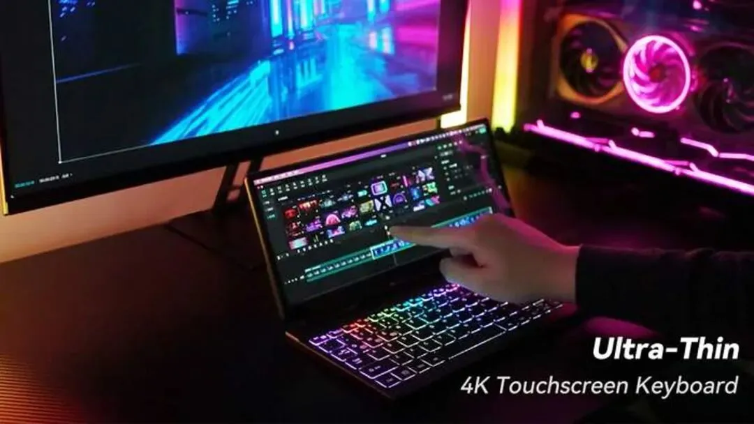 KeyGo Gen2: Ultra-Thin Folding Keyboard with 4K Touch Screen by KeyGo —  Kickstarter