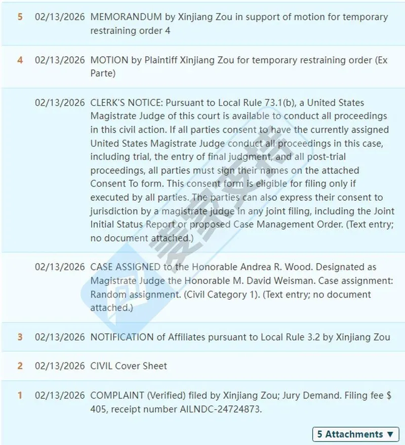 6-cv-01653,灯座专利跨境维权,13个跨境商店被列入被告名单,已申请TRO冻结!"