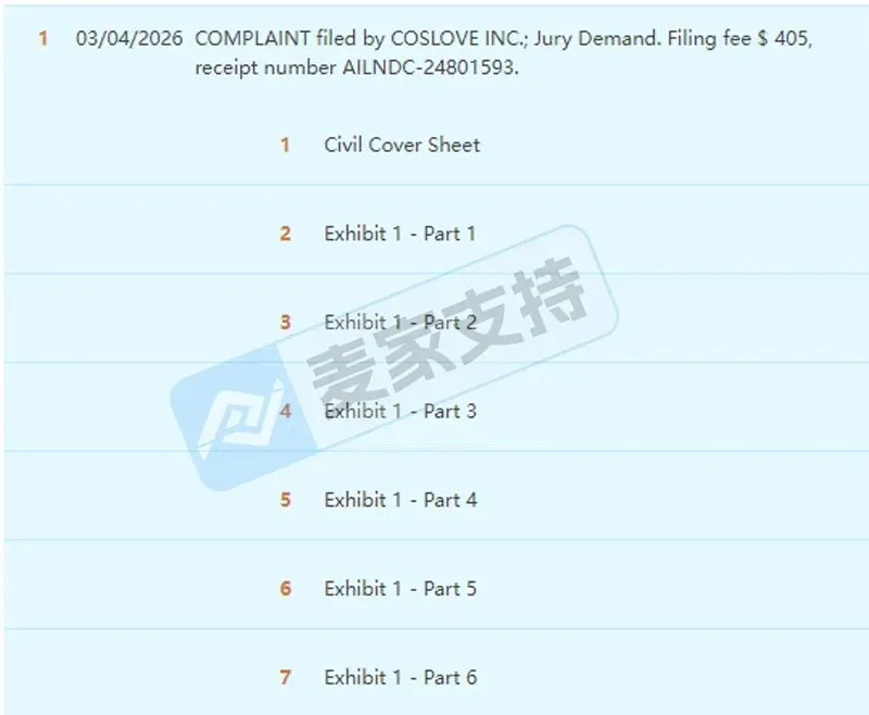 TRO冻结警报!26-cv-02400案Koneka服饰商标维权,131家亚马逊店躺枪!