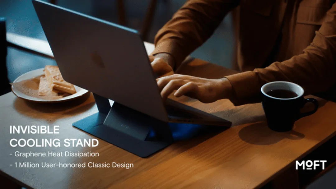 MOFT Cooling Stand- Graphene Cooling with Invisible Design by MOFT —  Kickstarter