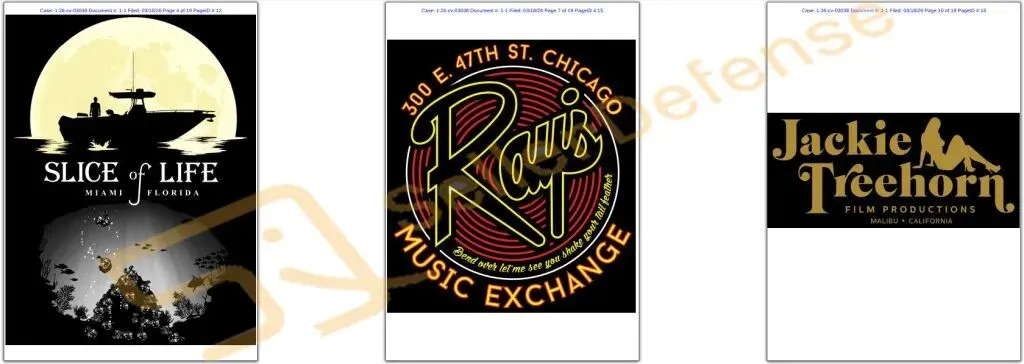 速查！Keith五案齐发横扫数百店铺，多张版权画被告名单流出（附高危图案）！