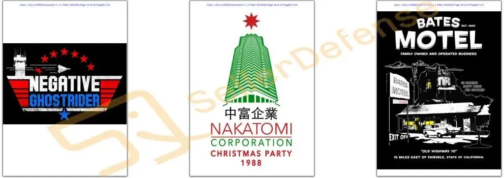 速查！Keith五案齐发横扫数百店铺，多张版权画被告名单流出（附高危图案）！