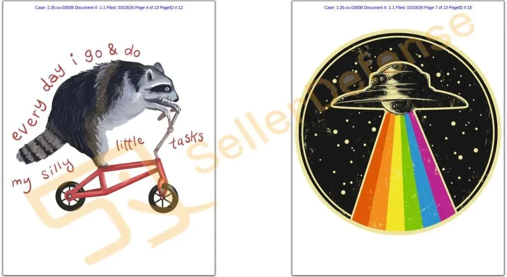 速查！Keith五案齐发横扫数百店铺，多张版权画被告名单流出（附高危图案）！