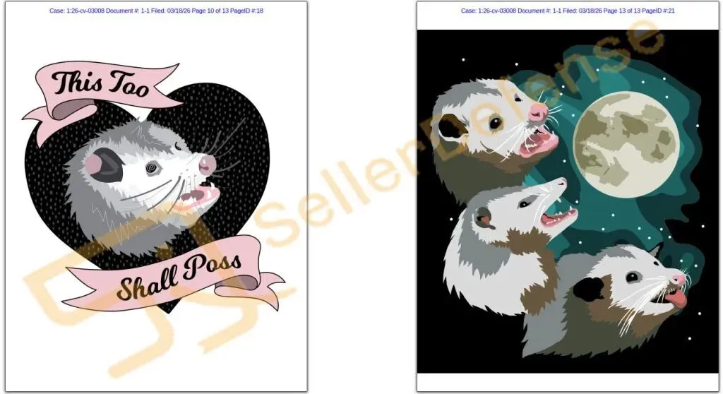 速查！Keith五案齐发横扫数百店铺，多张版权画被告名单流出（附高危图案）！