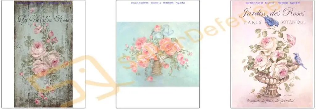 速查！Keith五案齐发横扫数百店铺，多张版权画被告名单流出（附高危图案）！