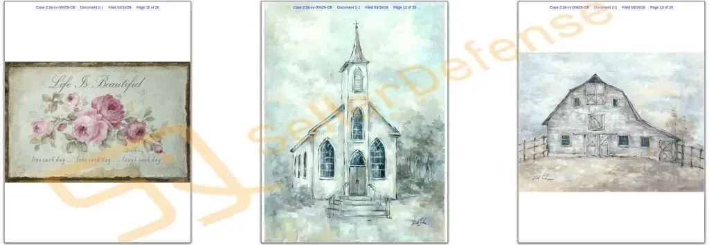 速查！Keith五案齐发横扫数百店铺，多张版权画被告名单流出（附高危图案）！