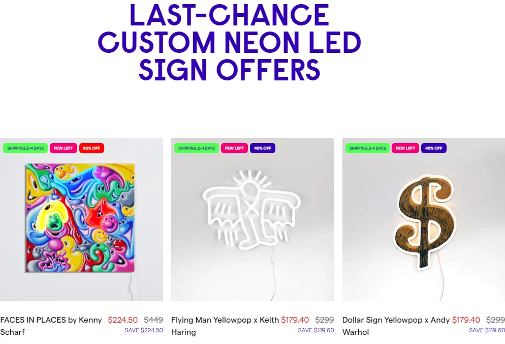 独立站优秀案例分析：霓虹灯品牌如何打造高溢价视觉体验？