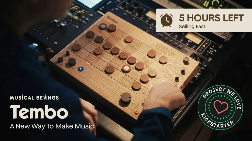 Tembo: A New Musical Instrument for Playful Music Making by Musical Beings  — Kickstarter