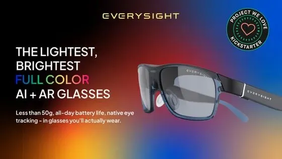 Maverick AI: The Lightest, Full Color AR+AI Glasses by Everysight —  Kickstarter