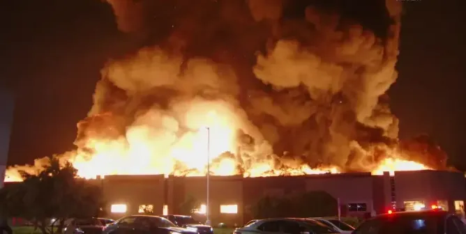 有仓库员工纵火被逮捕?美国加州超11万㎡海外仓突发大火,卖家赶紧确认货物安全!