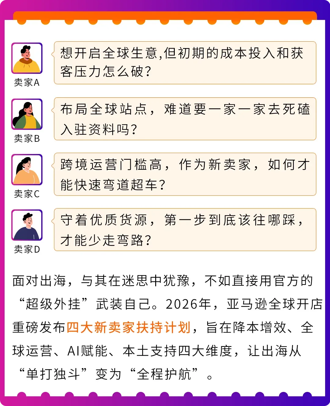 2026还不来亚马逊?错过这波“真金白银”补贴,真的要再等一年!