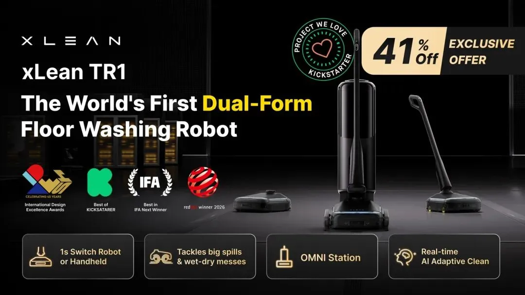 xLean TR1: The World's First Dual-Form Floor Washing Robot by xLean Robotics  — Kickstarter