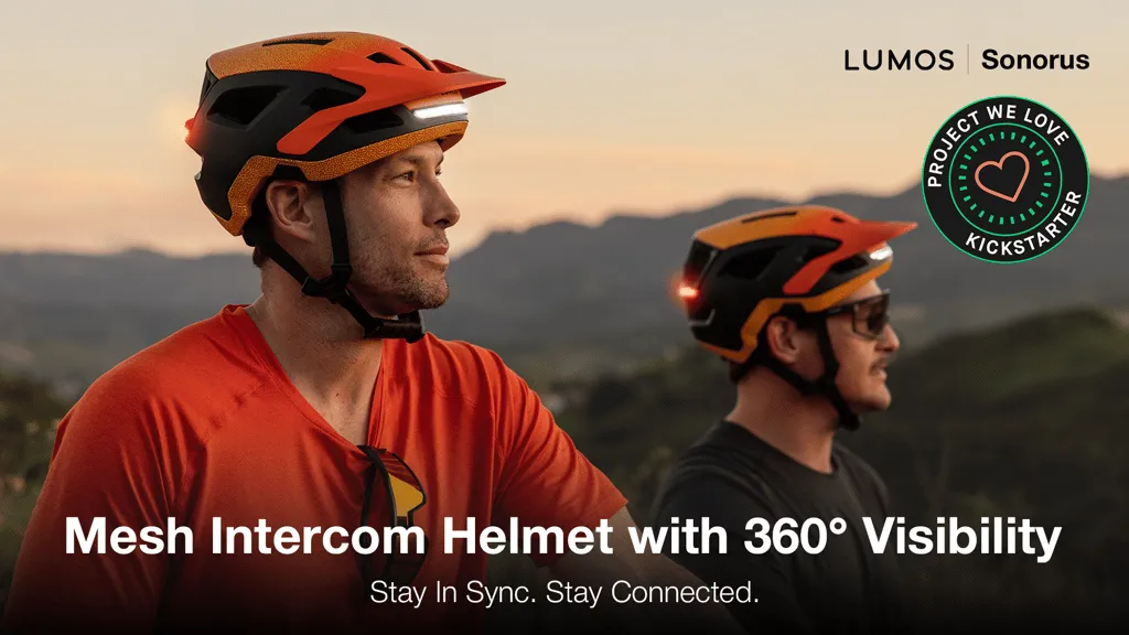 Lumos Sonorus: Mesh Intercom Helmet with 360° Visibility by Lumos Helmet —  Kickstarter