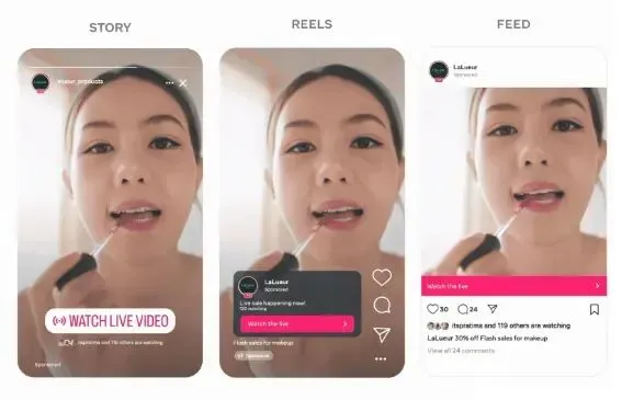 Meta Live 广告格式