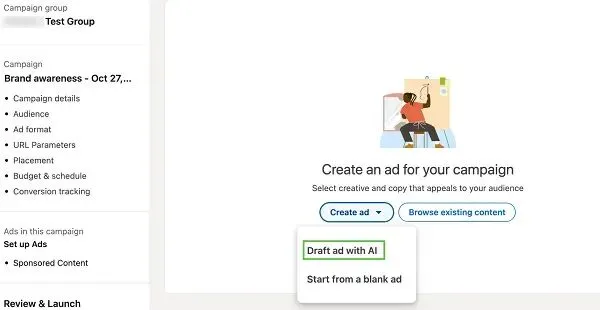 LinkedIn Draft with AI