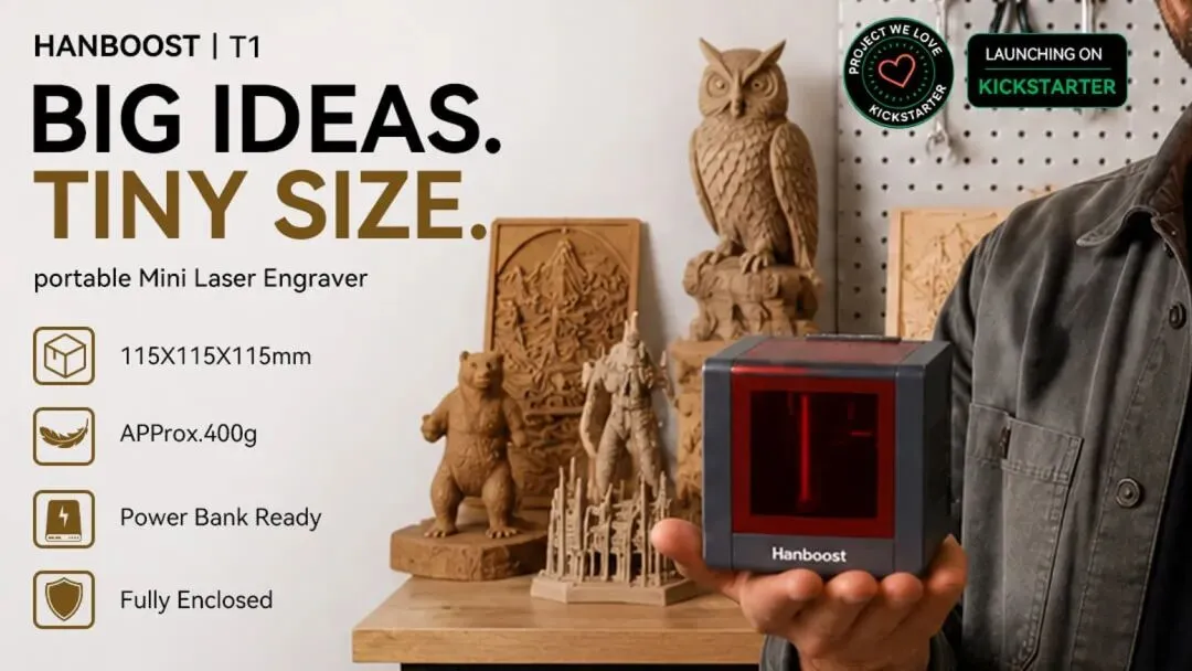 Hanboost T1 Pocket Size Laser Engraver for DIY Enthusiast by Hanboost —  Kickstarter