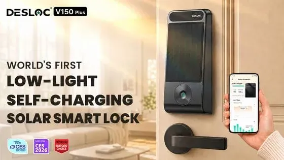 Track DESLOC V150 Plus: World's 1st Low-Light Self-Charging Lock on  BackerTracker