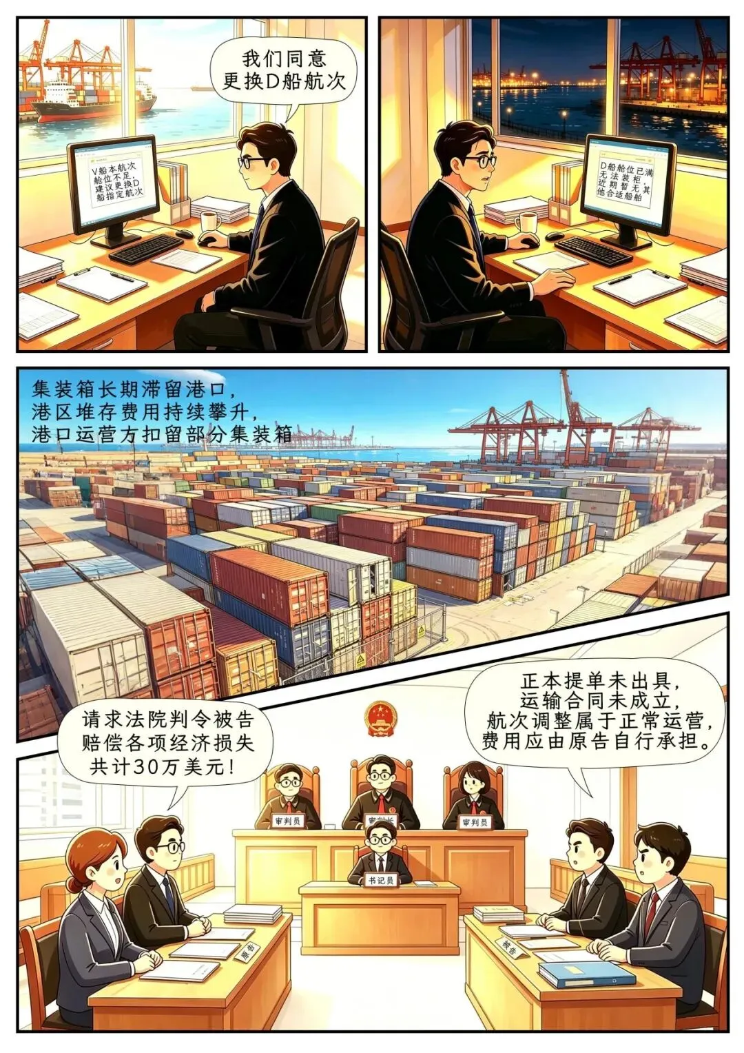 无故甩柜!船公司被判赔偿17万美元
