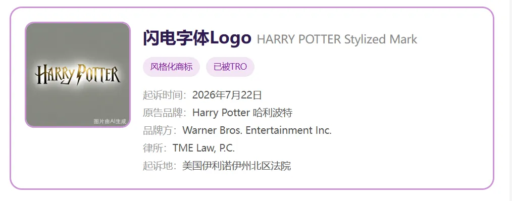 TRO资讯|你以为躲开剧名就安全了?它的咒语、学园徽章都有商标!