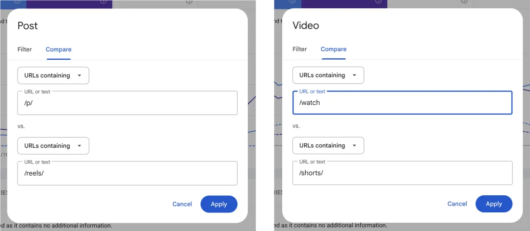 Search Console 中社交和视频内容效果指南示例