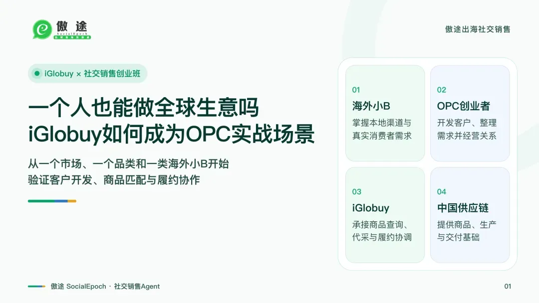 一个人也能做全球生意吗 iGlobuy如何成为OPC实战场景文章头图