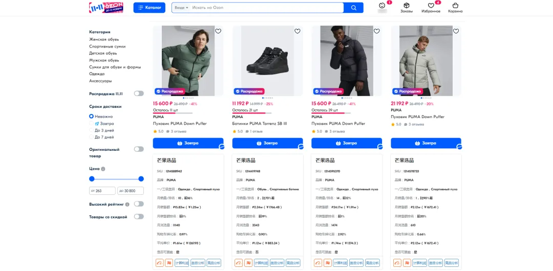 Ozon新手日出百单的最快选品方法