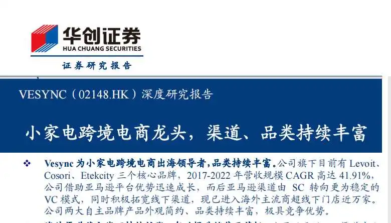 《深度研究报告-小家电跨境电商龙头，渠道、品类持续丰富》PDF下载