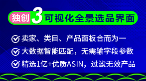 首款专注跨境小卖的可视化全景选品平台