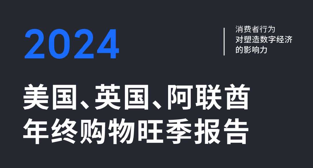 《2024 美国、英国、阿联酋年终购物旺季报告》PDF下载