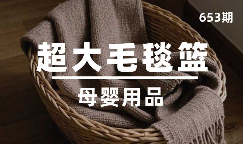 第653期-母婴用品-超大毛毯篮