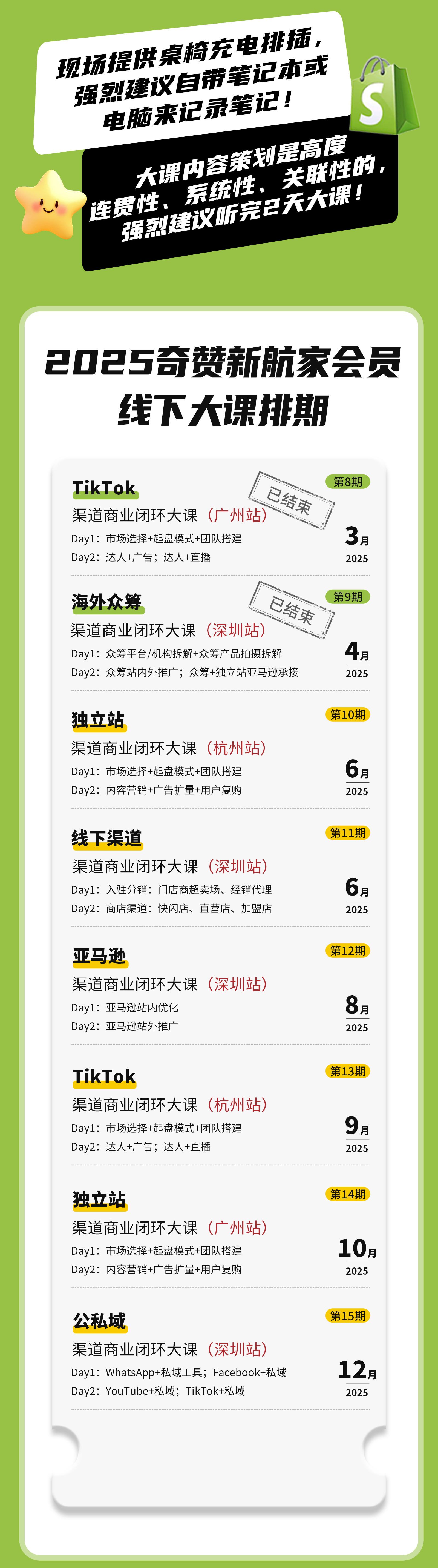 品牌化独立站大课｜2025奇赞新航家渠道商业闭环大课-第10期-杭州站