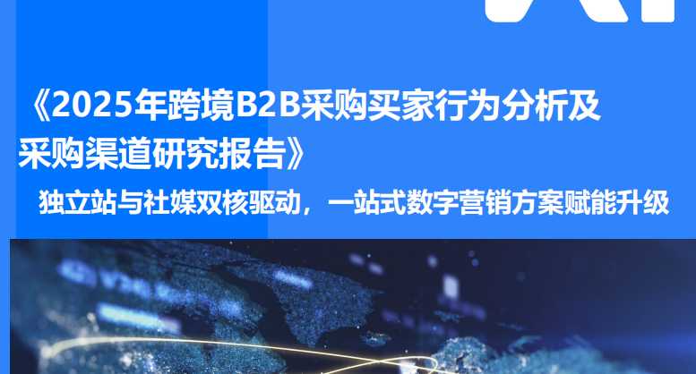 《2025年跨境B2B采购买家行为分析及采购渠道研究报告》PDF下载