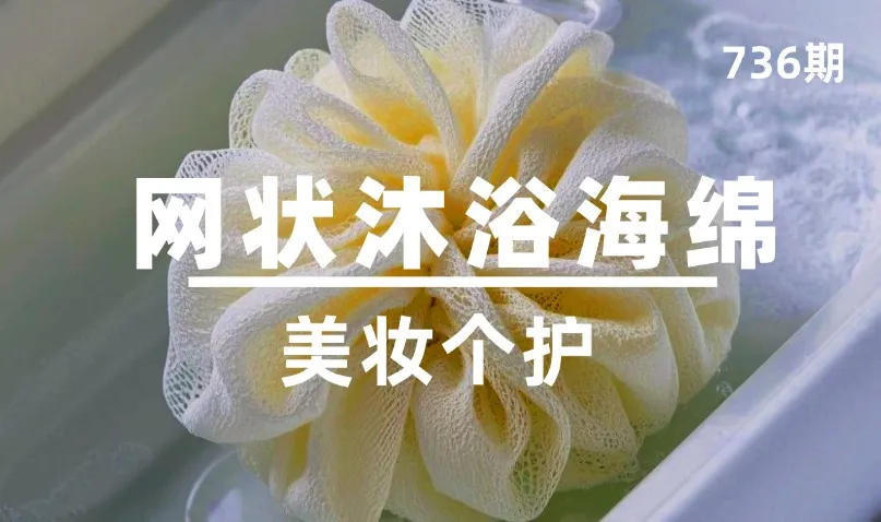 第736期-美妆个护-网状沐浴海绵
