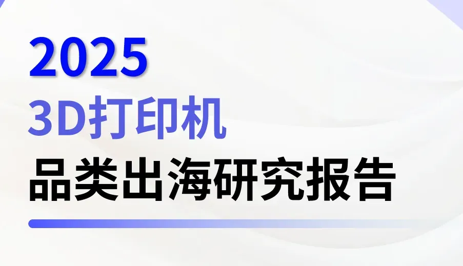 《2025年3D打印机品类出海研究报告》PDF下载