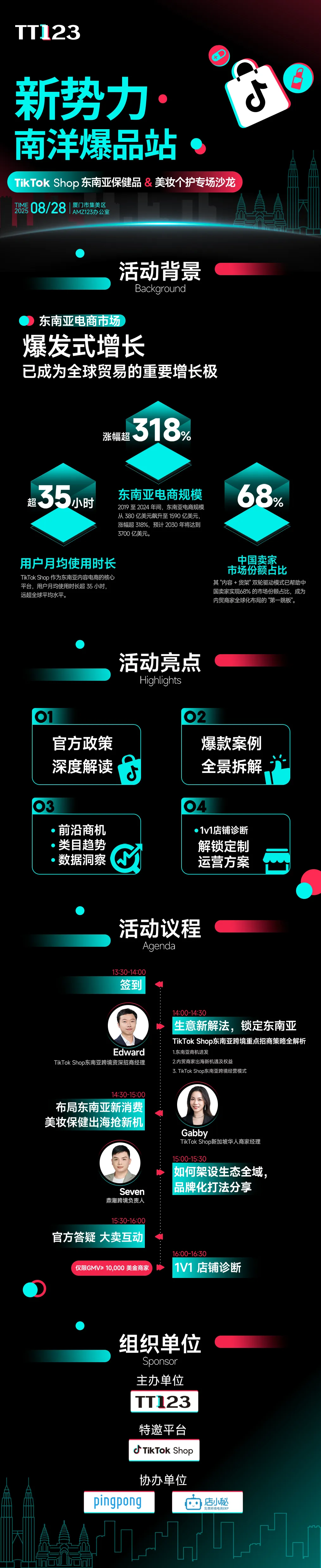 新势力·南洋爆品站 TikTok Shop 东南亚保健品 & 美妆个护专场沙龙