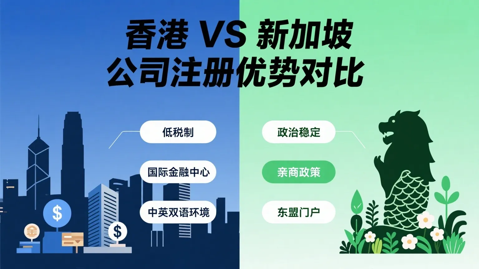 香港公司与新加坡公司大对决，三大维度助你抉择