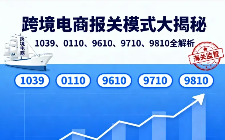 跨境电商报关模式大揭秘：1039、0110、9610、9710、9810全解析
