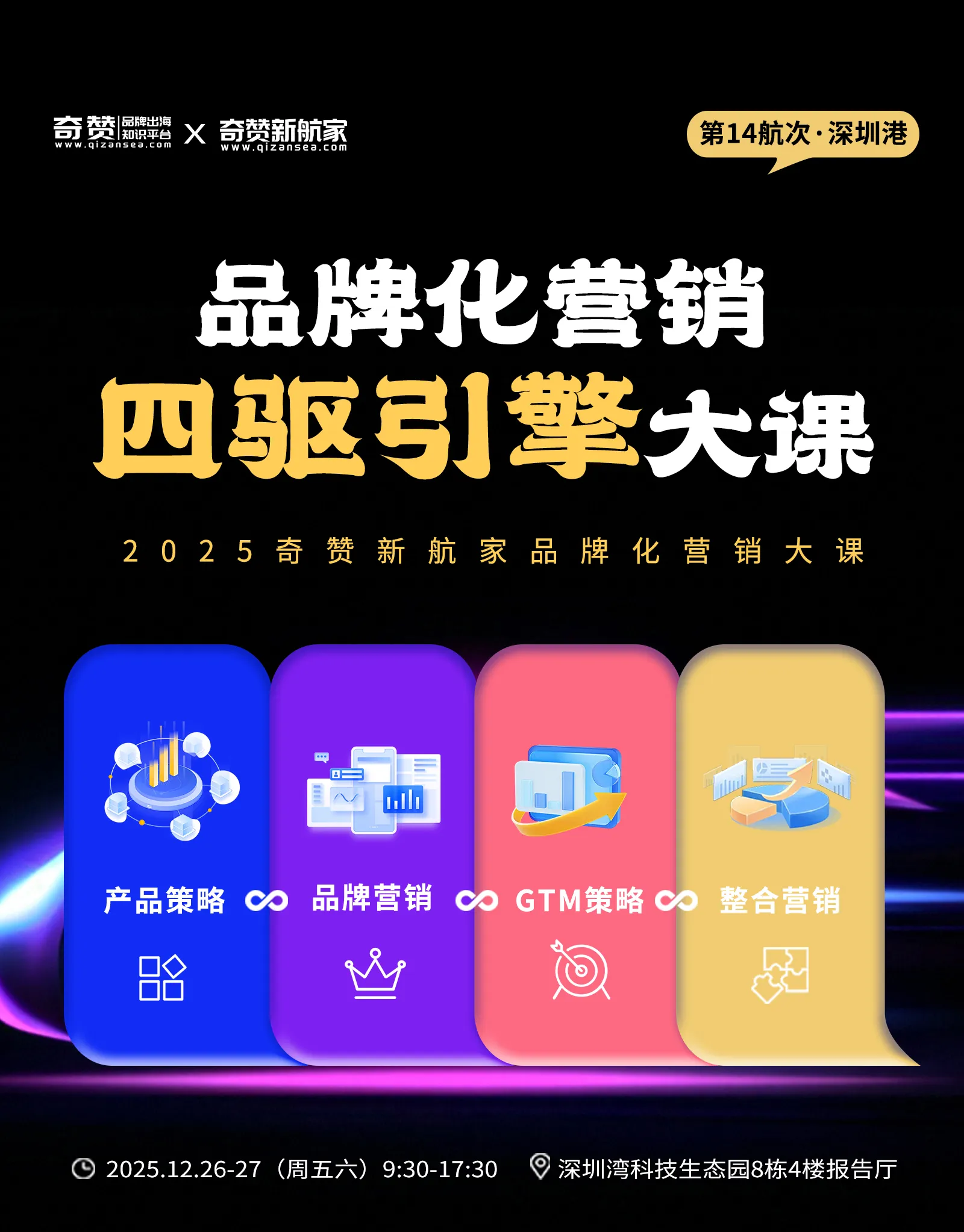品牌化出海营销四驱引擎大课｜2025奇赞新航家大课-深圳港