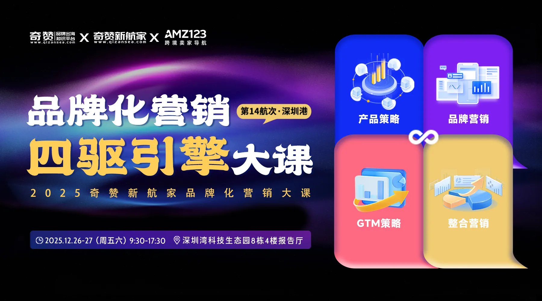 品牌化出海营销四驱引擎大课｜2025奇赞新航家大课-深圳港