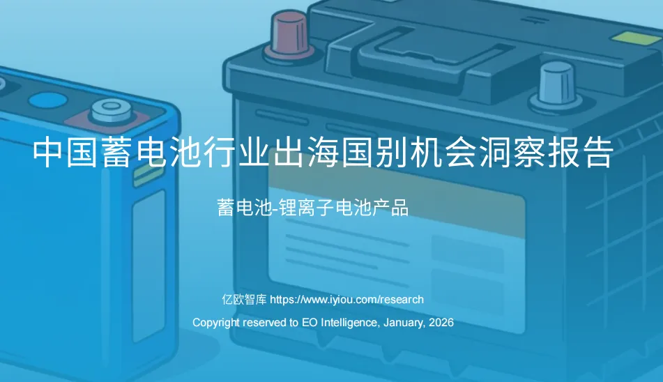 《中国蓄电池行业出海国别机会洞察报告》PDF下载