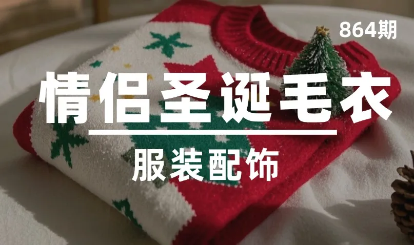 第864期-服装配饰-情侣圣诞毛衣
